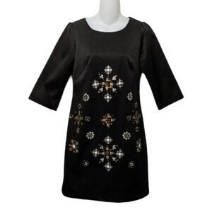 JADE MELODY TAM Sequin Sheath Portrait Dress S